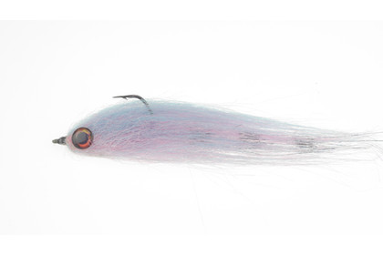 Джиг-стример M (120-135 мм), цвет 1313 (розово-голубое тело, белый хвост, натуральные глазки), крючок 3/0